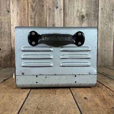 Newcomb H-50 PA head guitar amp 1950's - Silver image 3