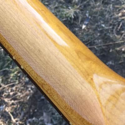 Custom Lefty Aged Loaded Relic Fender Lic. Strat Guitar Neck Amber Nitro Nickel Tuners image 14
