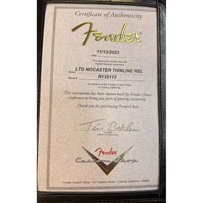 Fender Custom Shop  Limited Edition Nocaster Thinline Relic, 1-Piece Quartersawn Maple Neck, Aged 2-Color Sunburst image 10
