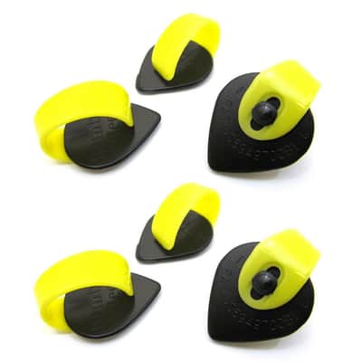 Fred Kelly Bumblebee Thumb Picks  6 Pack  Jazz Teardrop  Large Size  Medium
