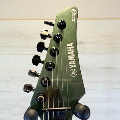 Yamaha RGX420S-D6 Drop 6 Baritone Electric Guitar Metallic Green Made in Taiwan 2003 image 6