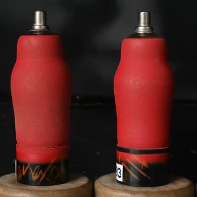4x 1940's NOS Philips-Miniwatt EF39 Top Cap Pentode Red Coated Glass Made in Gt Britain Amplitrex Tested image 6