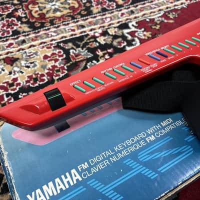 1987 Yamaha SHS-10R Red Keytar FM Digital Keyboard MIDI MIJ w/ Box & Strap image 5