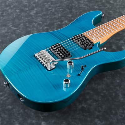 Ibanez Martin Miller Signature 6 String Electric Guitar w/Case - Transparent Aqua Blue (MM1TAB) image 12