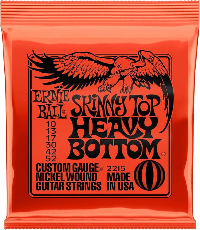 Ernie Ball 2215 Skinny Top Heavy Bottom Slinky Nickel Wound Electric Guitar Strings 10-52 image 1