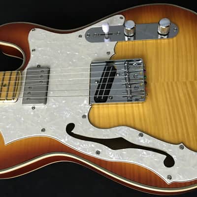 PT BERGER "BAKERSFIELD" RODEO DeLUXE Custom Thinline Tele Hybrid DoubleAAA Vintage Iced Tea Boutique image 14