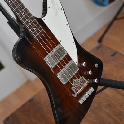 Greco TB1100 Thunderbird Bass 1980 Sunburst with Gator Case image 5