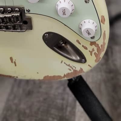 AIO S3 Electric Guitar - Relic Olympic White (Ebony Fingerboard) GS-001 image 7