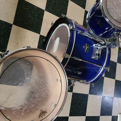 Pearl Export drum set 1980s-90s? Blue image 2