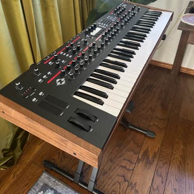 Dave Smith Instruments Prophet 12 61-Key 12-Voice Polyphonic Synthesizer 2013 - 2018 - Black with Wood Sides