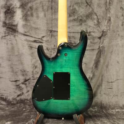 Ibanez S540 FM Custom 1996 Green Burst | Reverb