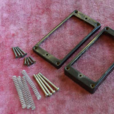 Vintage 1950's Gibson M-69 PAF Ring set w/ Screws & Springs FLAT BOTTOM Les Paul SG Custom Flying V image 1