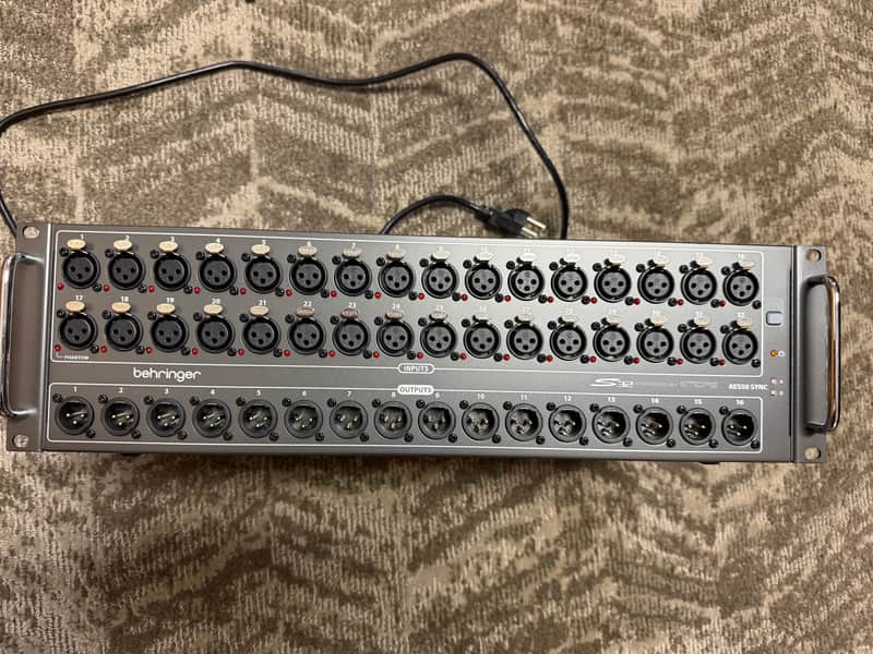 Behringer S32 Digital Snake IO Box 32 Preamps 16 Outputs 2015 - Present - Black image 1