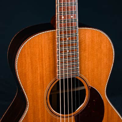 Santa Cruz H13 Custom African Blackwood and Fort Ross Chapel Redwood with Snakewood Inlays NEW image 8