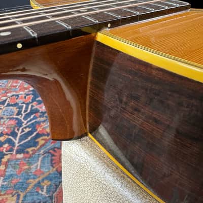 *Video* Yamaki Custom Folk No 125 Dreadnought w/Vintage Hard Shell Case. - 1970's image 22