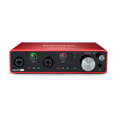 Focusrite Scarlett 4i4 3rd Gen 4x4 USB Audio Interface with Audio Technica ATH-M20x Studio Monitor Headphones Bundle (2 Items) image 2