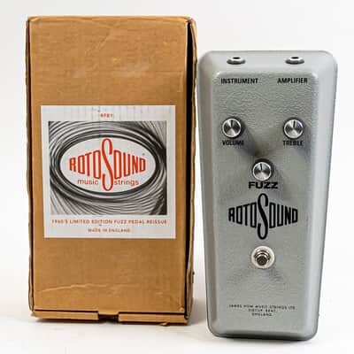 2013 Rotosound Fuzz Reissue Effect Pedal with Original Box & Paperwork image 9