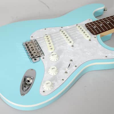 2018 Fender Made In Japan Limited Edition FSR Hybrid II Aerodyne Stratocaster Daphne Blue w/HSC image 10