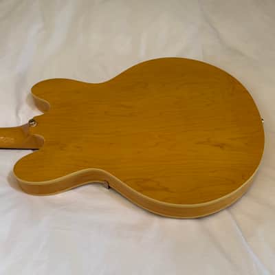 Vintage 2000 Epiphone Dot Deluxe Limited Edition Flame Top - Made in Korea (MIK) - Natural - Free Pro Setup image 11