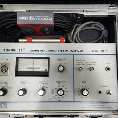 UREI Vintage (1975) Sonipulse 100-A with AKG C451E, with trunk and all manuals image 11