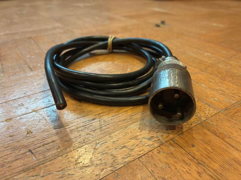 Cannon P3 Microphone Connector Cable for RCA Ribbon Mics 1940s image 1