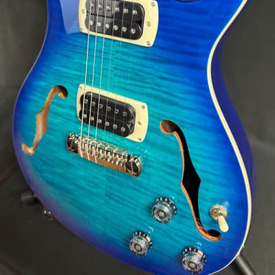 PRS SE Hollowbody I Piezo Electric Guitar Lake Blue Finish w/ Gig Bag image 7