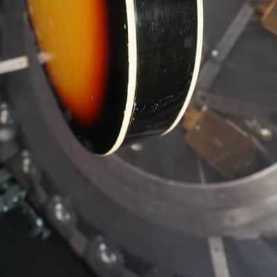 Teisco 1424 Vintage MIJ Semi-Hollow Electric Guitar Sunburst w/ Tremolo – Japan 1960s image 11