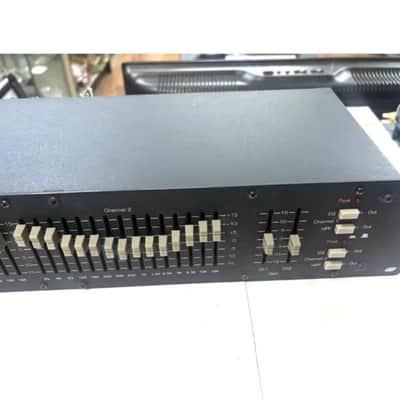 Ashly GQ-215 Stereo 15 Band Equalizer Black Vintage Rare Tested image 6