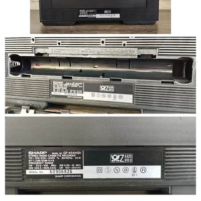 SHARP GF-454H(D) Stereo Radio Tape Recorder Vintage Serviced Warranty image 9