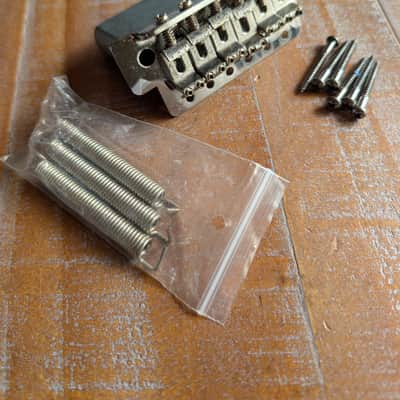 Fender Stratocaster Guitar Tremolo Bridge Heavy Block PW29 - Chrome image 1