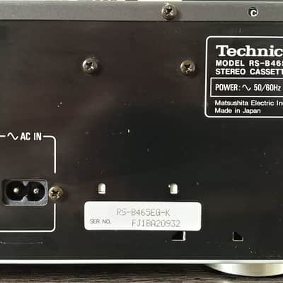 Technics RS-B465 Rare Vintage Stereo Cassette Deck Tested Dolby B/C IEC Warranty image 13