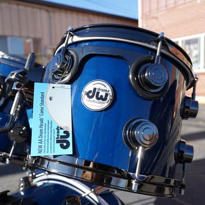 DW USA Collectors Series 5pc Maple/Mahogany Shell Pack - Deep Royal Blue Lacquer Custom | 10,12,14,16,22" image 14