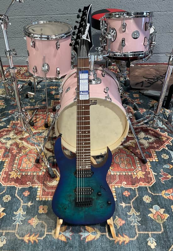 Ibanez RG7421PB 7-String Electric Guitar - Sapphire Blue Flat image 1