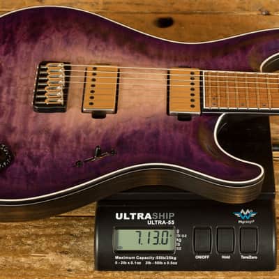 Mayones Regius Core 7 B26.5 - Birdseye Maple - Purple Iris Gloss - 7-String image 9