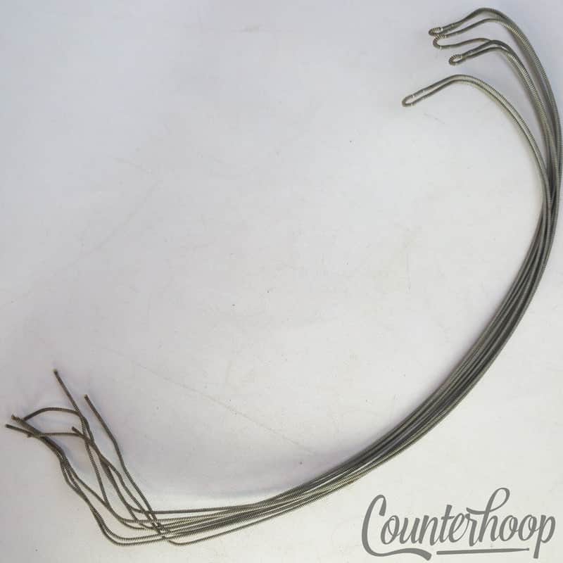 *Leedy 14" 8-Strand Snare Drum Coiled Metal/Cloth 19 5/8" Wires USA Vintage 10s* image 1
