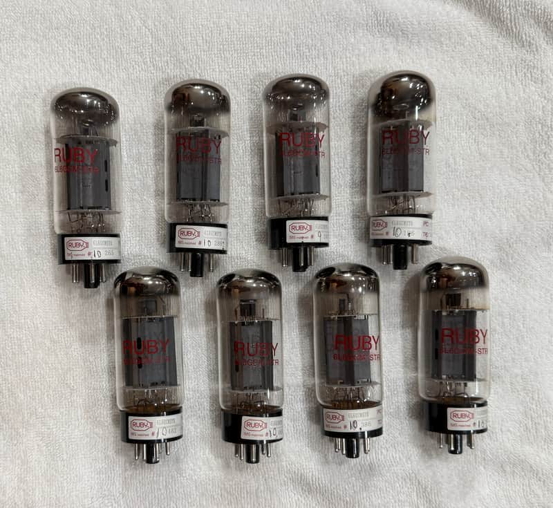 Ruby 6L6GCMSTR Power Tubes Octet Set image 1