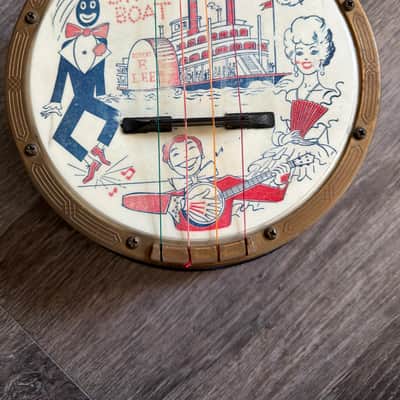 Mastro banjo ukulele Plastic gold 1950's 1959's image 4