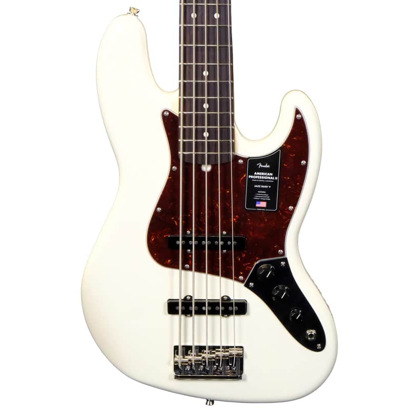 Fender American Professional II Jazz Bass V - Olympic White image 1