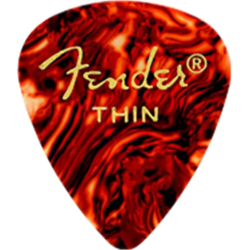 Fender 351 Shape Black Moto Thin (12 Pack) - 1980351743 image 1