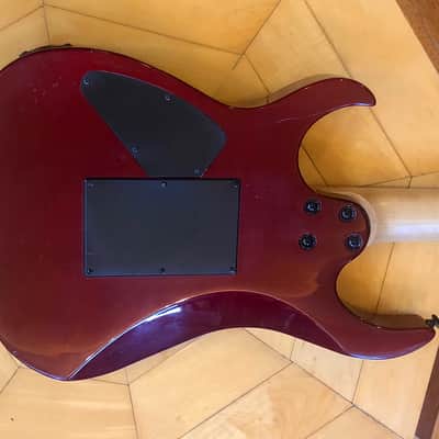 VINTAGE SX Electric HSS, FAT, 24 FRET ELECTRIC GUITAR  w/ Floyd Rose in Wine Red image 11