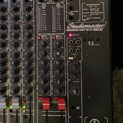 rare English mixer Studiomaster Session Mix16-2 Gold, England, Mixing Deck, vintage console, 4 aux buses, parametric eq image 2