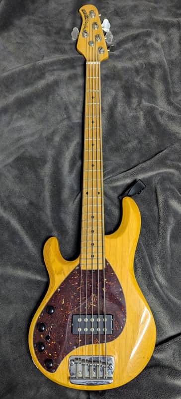 Ernie Ball Music Man StingRay 5 H LEFT HANDED with Maple Fretboard 1999 - 2018 - Natural Gloss image 1