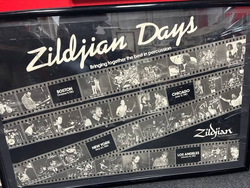 Zildjian Zildjian Day Poster 1983 - Black and white image 1