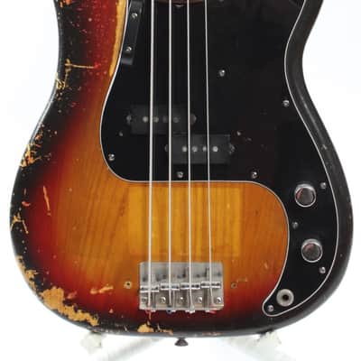 1976 Fender Precision Bass fretless sunburst image 2