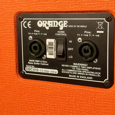 Orange OBC410 4x10 Bass Cabinet 2010s - Orange image 5