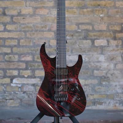 ESP USA M-7 HT Baritone - Blood Splatter image 14