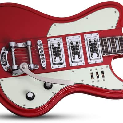 Schecter Ultra III Electric Guitar - Vintage Red (3154) image 3