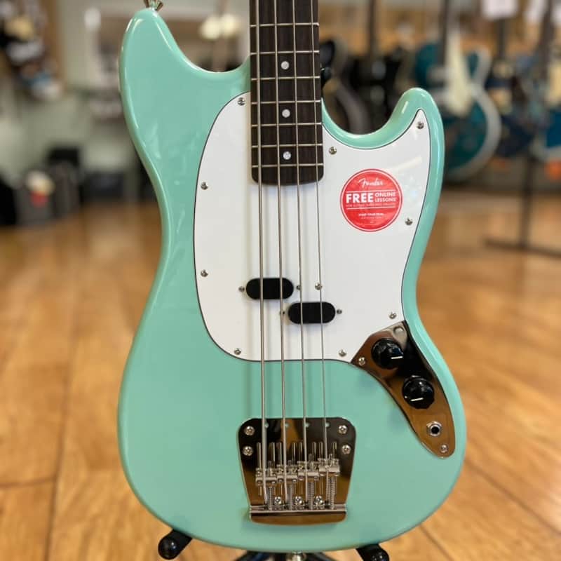Squier Classic Vibe '60s Mustang Bass 2019 - Present - Surf Green image 1