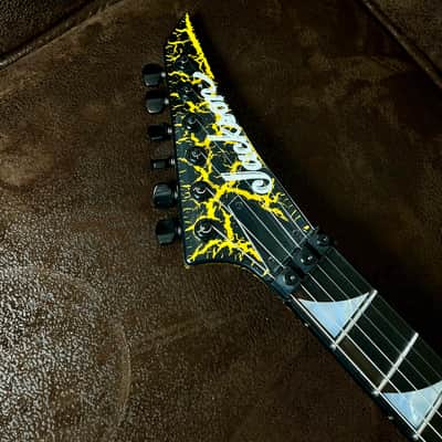 Jackson USA RR24 Rhoads Custom Shop 2024 - Black/Yellow Crackle image 6