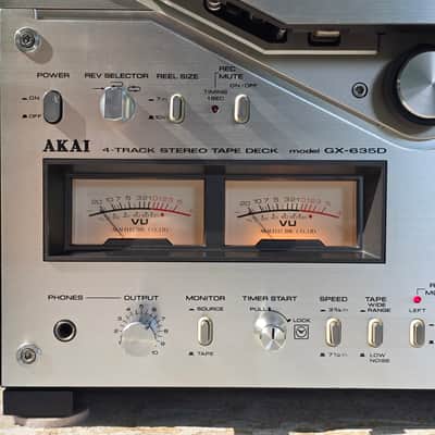 AKAI GX-635D Pro Serviced 1/4" Open Reel Tape Deck, Tested, Excellent Condition image 4